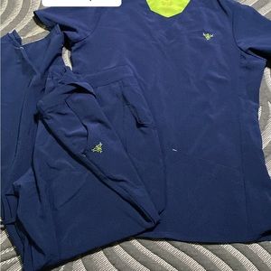 med couture navy set